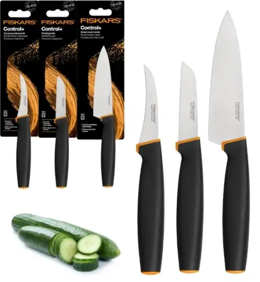 FISKARS CONTROL+ Komplet 3 noży / japońska stal nierdzewna