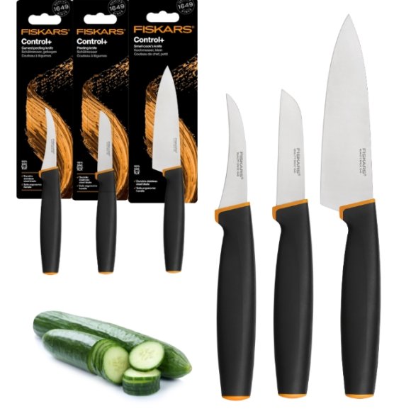 FISKARS CONTROL+ Komplet 3 noży / japońska stal nierdzewna