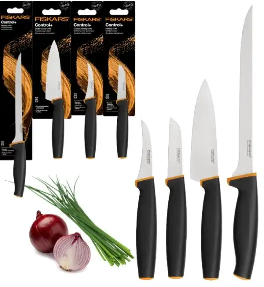 FISKARS CONTROL+ Komplet 4 noży / japońska stal nierdzewna