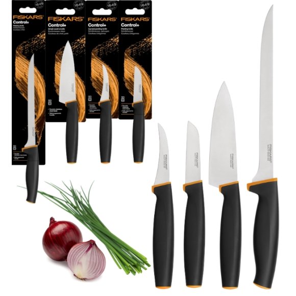 FISKARS CONTROL+ Komplet 4 noży / japońska stal nierdzewna