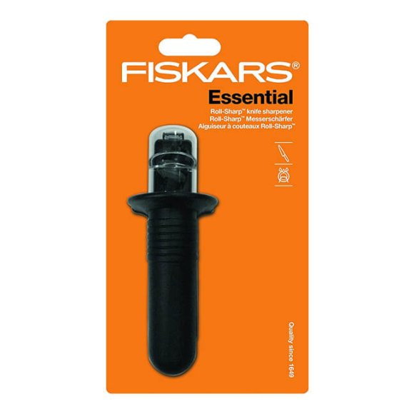 FISKARS CONTROL+ Komplet 2 noży + ostrzałka ceramiczna Roll-Sharp / japońska stal nierdzewna