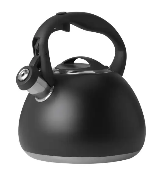 MG HOME | BLACK Czajnik tradycyjny z gwizdkiem 3 l / stal nierdzewna