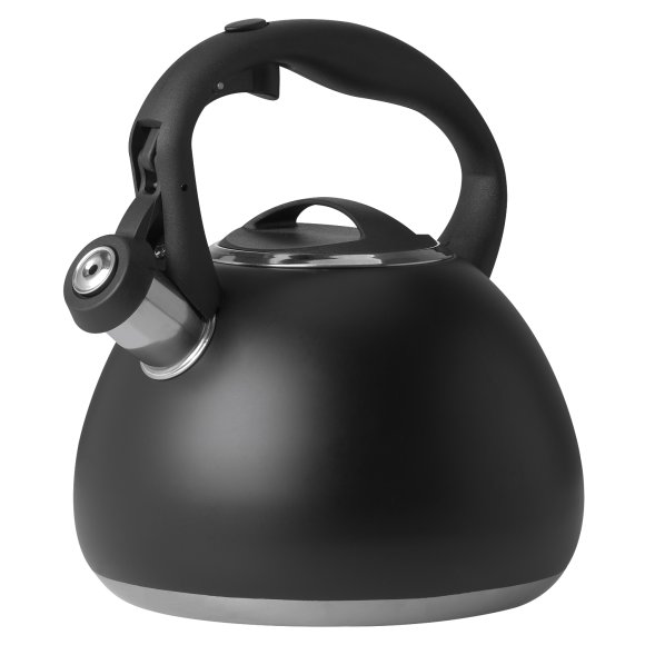 MG HOME | BLACK Czajnik tradycyjny z gwizdkiem 3 l / stal nierdzewna