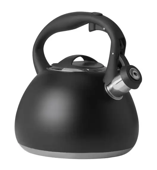 MG HOME | BLACK Czajnik tradycyjny z gwizdkiem 3 l / stal nierdzewna
