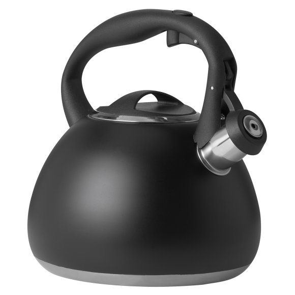 MG HOME | BLACK Czajnik tradycyjny z gwizdkiem 3 l / stal nierdzewna