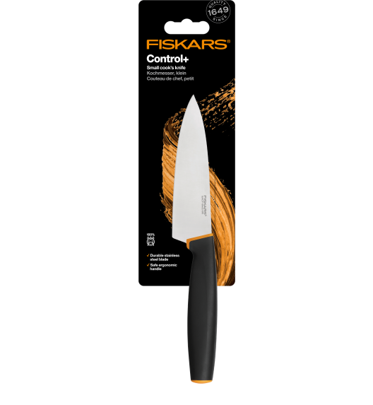 FISKARS CONTROL+ Komplet 4 noży + ostrzałka ceramiczna Roll-Sharp / japońska stal nierdzewna