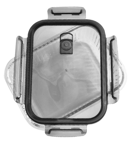 MG HOME | CUCINA Komplet 3 pojemników na żywność z pokrywkami / szkło borokrzemowe