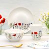 MG HOME | KWIATY ZESTAW SERWIS OBIADOWO KAWOWY Z PORCELANY 30 EL  MIX