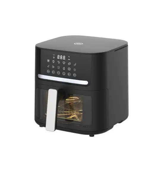 MG HOME Frytownica beztłuszczowa z okienkiem 6,5 l air fryer / 1600 W / 12 programów