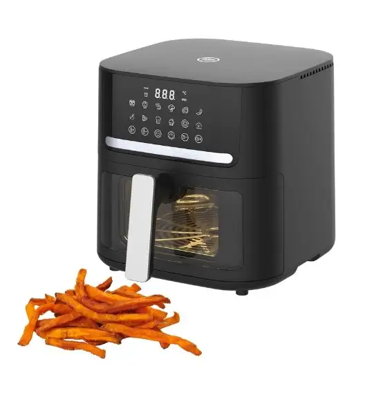 MG HOME Frytownica beztłuszczowa z okienkiem 6,5 l air fryer / 1600 W / 12 programów