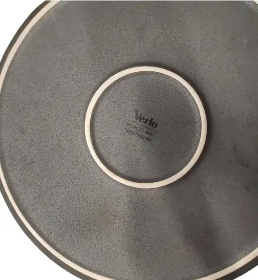 WYPRZEDAŻ! VERLO TIME Talerz płaski 26 cm / ciemny szary / porcelana