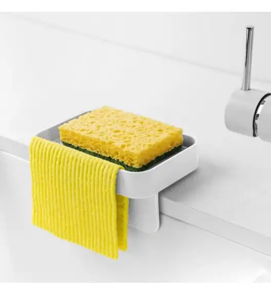 WYPRZEDAŻ! BLIM PLUS Ociekacz na gąbkę biały funkcjonalny / tworzywo sztuczne