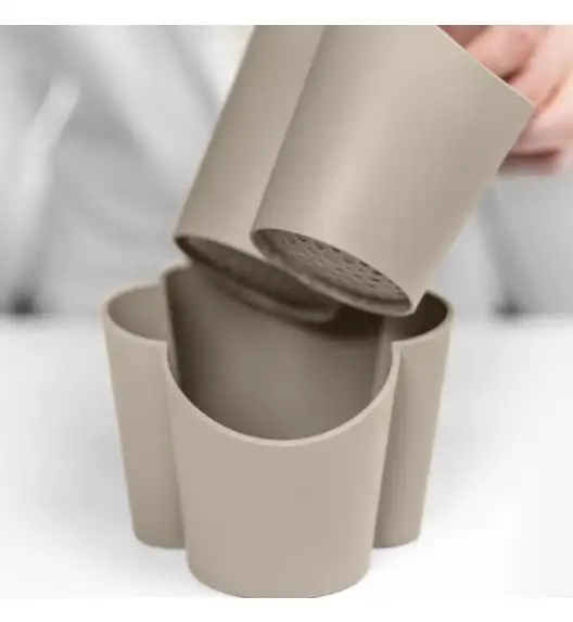 WYPRZEDAŻ! BLIM PLUS Pojemnik na sztućce z przegrodami / brązowy