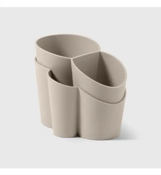 WYPRZEDAŻ! BLIM PLUS Pojemnik na sztućce z przegrodami / brązowy