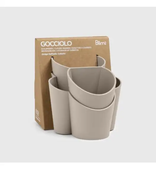 WYPRZEDAŻ! BLIM PLUS Pojemnik na sztućce z przegrodami / brązowy