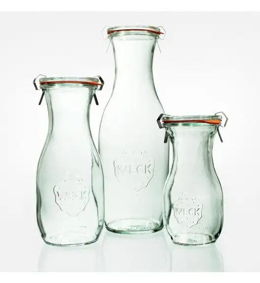 WYPRZEDAŻ! WECK Komplet 5 butelek bez pokrywki 530 ml