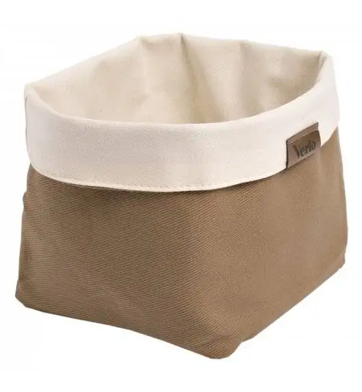 WYPRZEDAŻ! VERLO Koszyk / torba na pieczywo 12,5 x 12,5 cm / brązowa