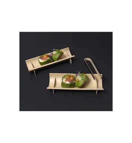 WYPRZEDAŻ! VERLO Szczypce FingerFood 12 cm / 12 szt. / drewno bambusowe