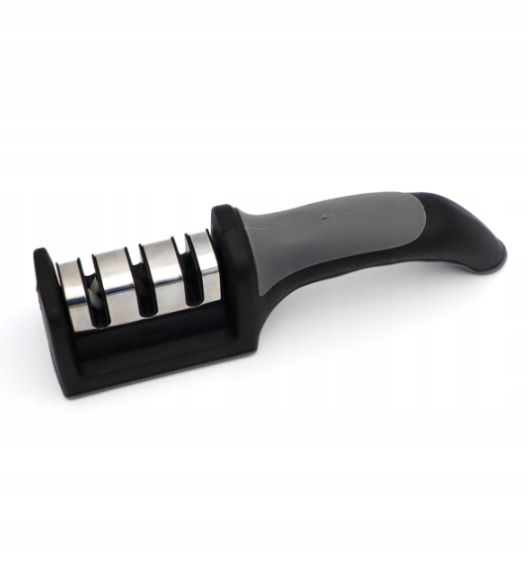 ZWIEGER RED LINE Komplet 4 noży w bloku drewnianym czarnym + nożyczki / stal nierdzewna + drewno + ostrzałka 3w1