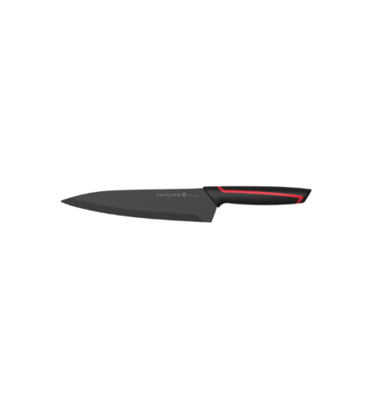 ZWIEGER RED LINE Komplet 4 noży w bloku drewnianym czarnym + nożyczki / stal nierdzewna + drewno + ostrzałka NN 