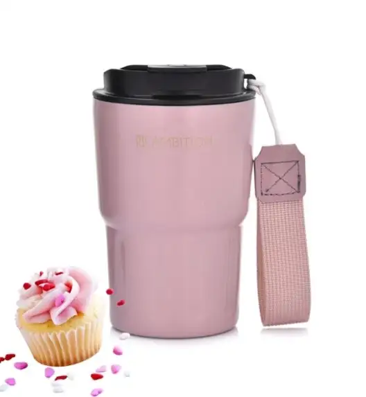 AMBITION FERN Kubek termiczny 350 ml / różowy