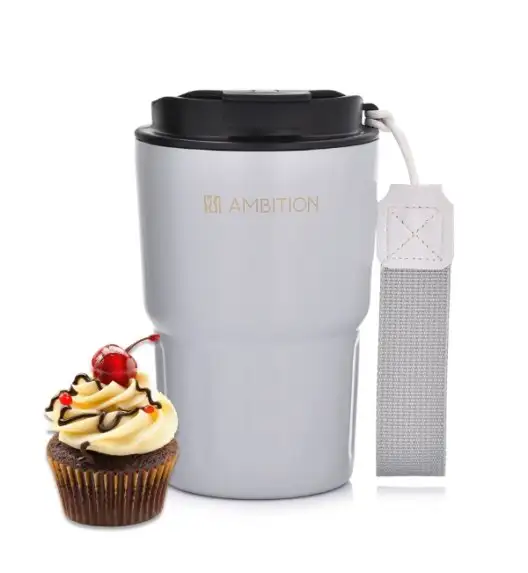 AMBITION FERN Kubek termiczny 350 ml / szary