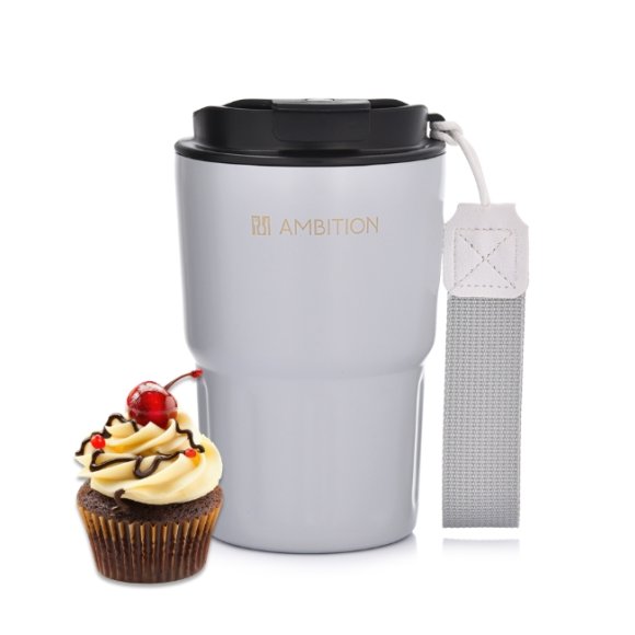 AMBITION FERN Kubek termiczny 350 ml / szary