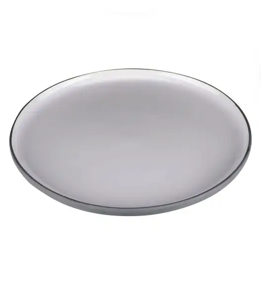 WYPRZEDAŻ! VERLO TIME Talerz płaski 26 cm / jasny szary / porcelana