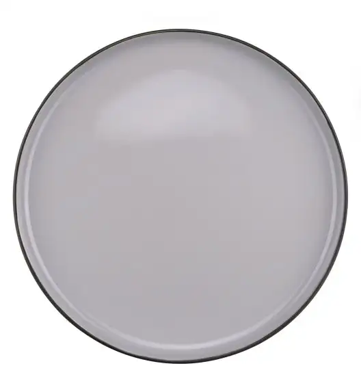 WYPRZEDAŻ! VERLO TIME Talerz płaski 26 cm / jasny szary / porcelana