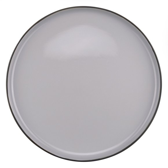 WYPRZEDAŻ! VERLO TIME Talerz płaski 26 cm / jasny szary / porcelana