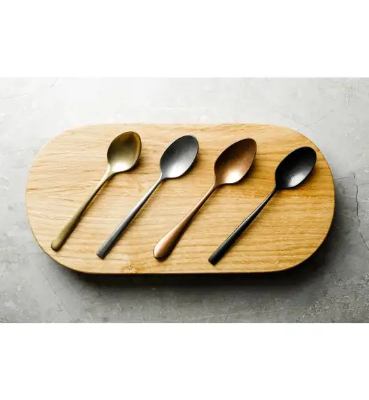 WYPRZEDAŻ! VERLO SU BLACK Łyżeczka do herbaty LUZ / stal nierdzewna