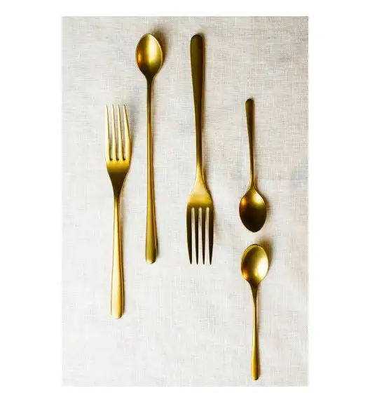 WYPRZEDAŻ! VERLO LUI GOLD Widelec przystawkowy LUZ / stal nierdzewna