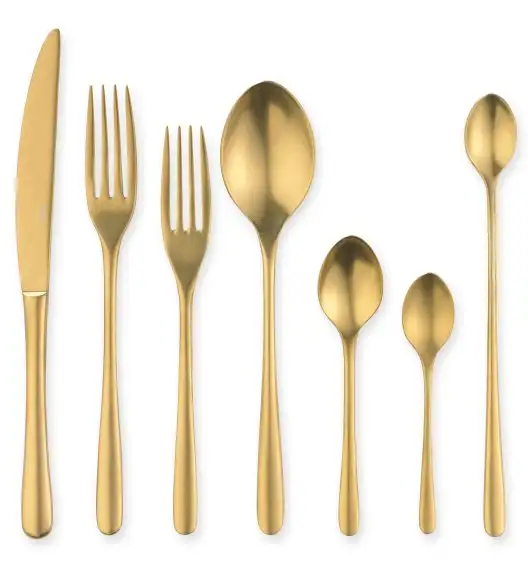 WYPRZEDAŻ! VERLO LUI GOLD Widelec przystawkowy LUZ / stal nierdzewna