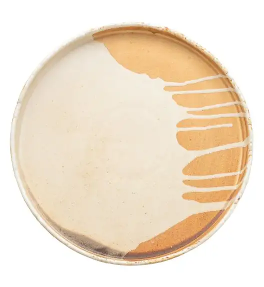 WYPRZEDAŻ! VERLO SAMTO Talerz okrągły płaski śr. 28 cm / kremowy