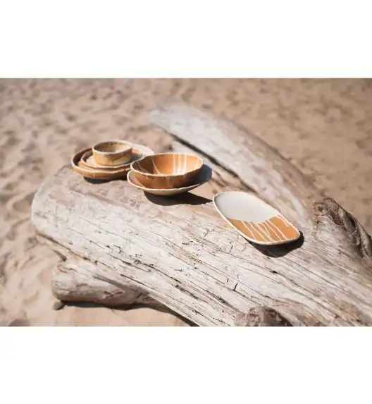 WYPRZEDAŻ! VERLO SAMTO Talerz okrągły płaski śr. 28 cm / kremowy