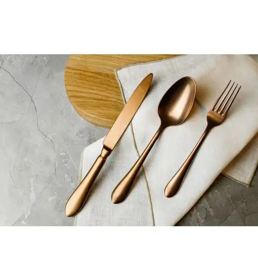 WYPRZEDAŻ! VERLO DESTELLO COPPER Łyżka obiadowa LUZ / stal nierdzewna