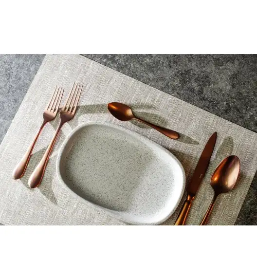 WYPRZEDAŻ! VERLO DESTELLO COPPER Widelec obiadowy LUZ / stal nierdzewna