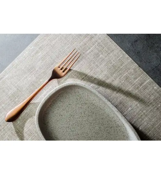 WYPRZEDAŻ! VERLO DESTELLO COPPER Widelec obiadowy LUZ / stal nierdzewna