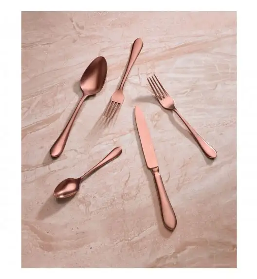 WYPRZEDAŻ! VERLO DESTELLO COPPER Widelec obiadowy LUZ / stal nierdzewna