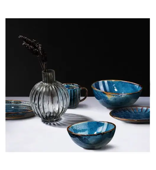 WYPRZEDAŻ! VERLO DEEP BLUE Talerz głęboki 26 cm 