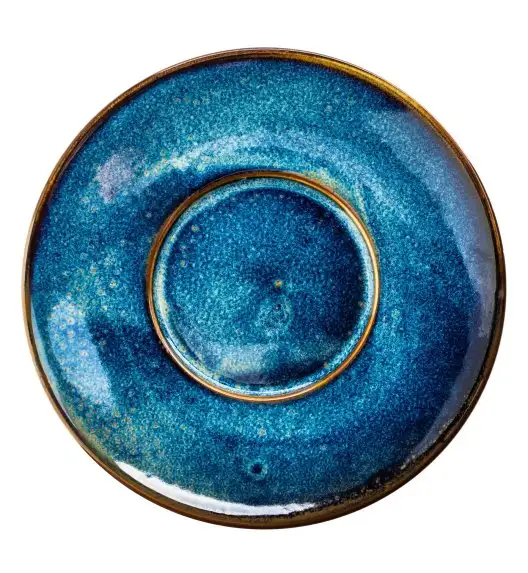 WYPRZEDAŻ! VERLO DEEP BLUE Spodek 15 cm do filiżanki do kawy i bulionówki