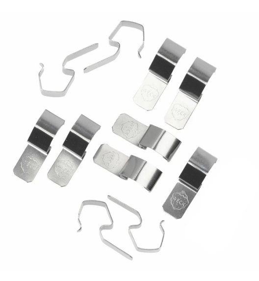 WYPRZEDAŻ! WECK TULIP Zapinki do słoików 11 szt. / stal nierdzewna