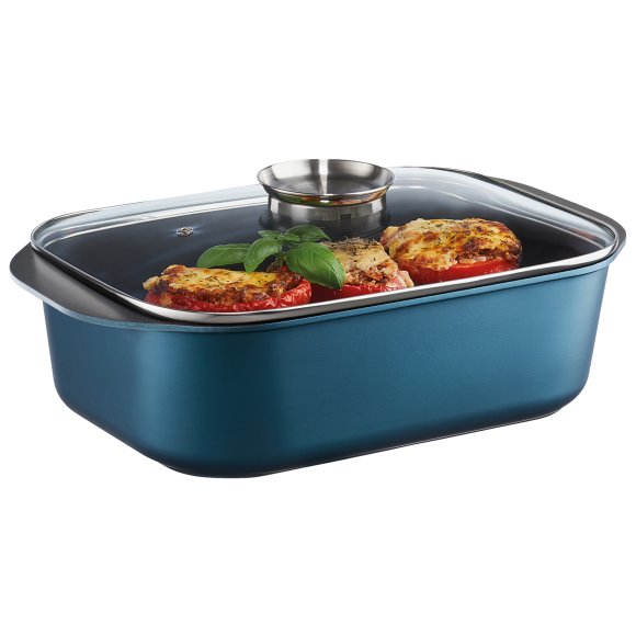 AMBITION | AZZURRO BRYTFANNA 40x26 CM 7,5 L POKRYWKA INDUKCJA