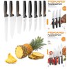 FISKARS FUNCTIONAL FORM 1057558+1057564 Komplet 8 noży (5+3) w pudełkach / stal nierdzewna