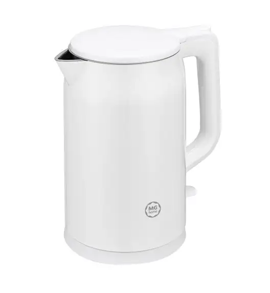 MG HOME | CZAJNIK ELEKTRYCZNY 1,7 L Z PODWÓJNĄ OBUDOWĄ BIAŁY