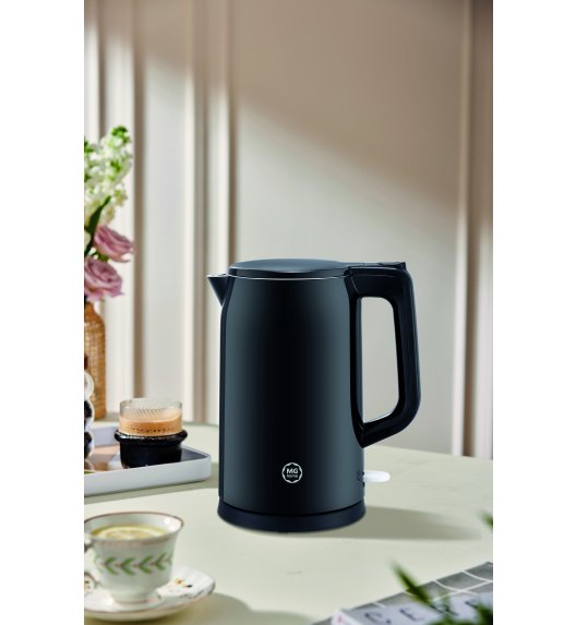 MG HOME | CZAJNIK ELEKTRYCZNY 1,7 L Z PODWÓJNĄ OBUDOWĄ SZARY