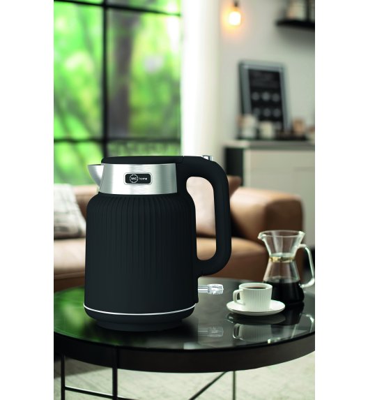 MG HOME | CZAJNIK ELEKTRYCZNY 1,7 L Z PODWÓJNĄ OBUDOWĄ TŁOCZONY (CZARNY)