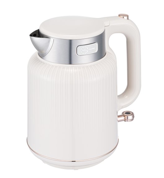 MG HOME | CZAJNIK ELEKTRYCZNY 1,7 L Z PODWÓJNĄ OBUDOWĄ TŁOCZONY (KREMOWY)