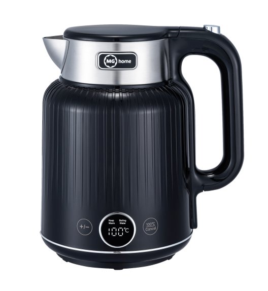 MG HOME | CZAJNIK ELEKTRYCZNY 1,5 L Z PODWÓJNĄ OBUDOWĄ Z REGULACJĄ TEMPERATURY (CZARNY)