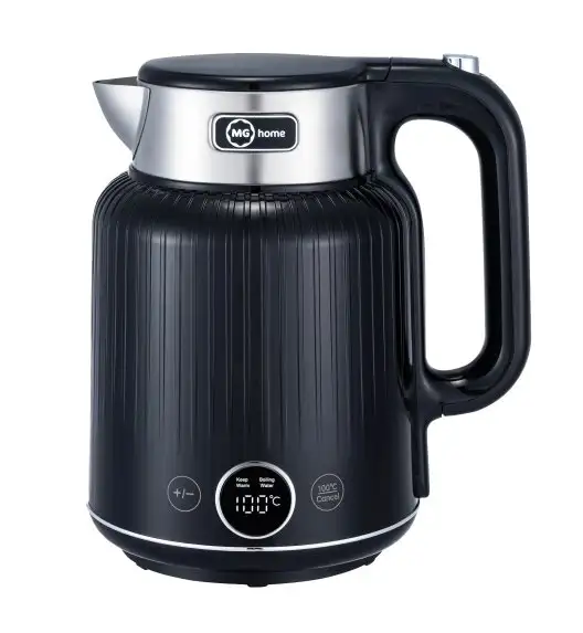 MG HOME | CZAJNIK ELEKTRYCZNY 1,5 L Z PODWÓJNĄ OBUDOWĄ Z REGULACJĄ TEMPERATURY (CZARNY)
